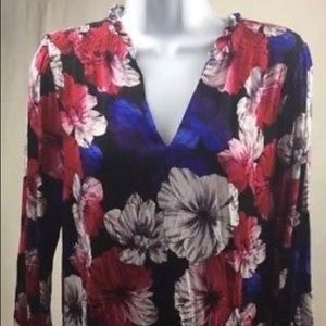 Liz Claiborne Women’s Blooming Romance Blouse/Top
